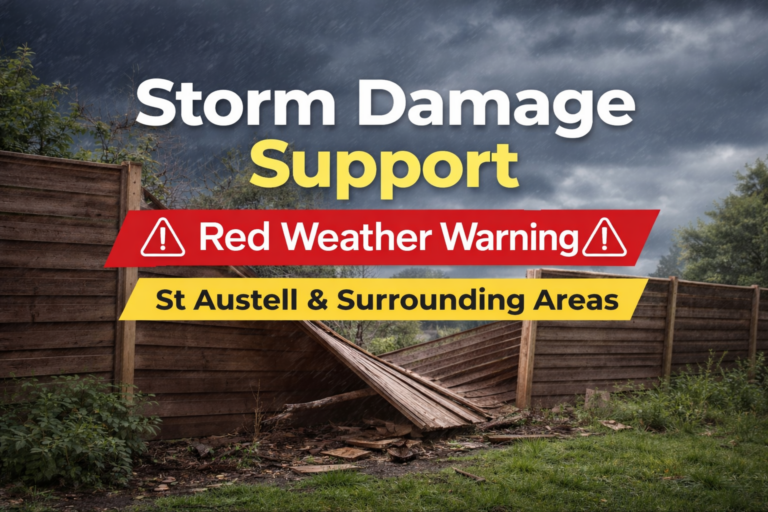 Red Weather Warning: Dangerous Storm Conditions Across St Austell & Surrounding Areas